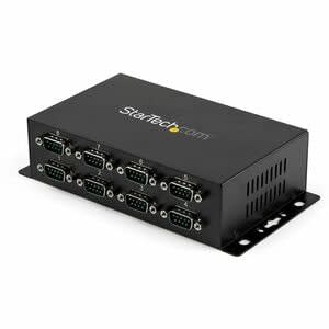 Startech.com Adaptador Hub Concentrador Usb 8 Puertos Serial Rs232 Industrial Montaje En Pared Riel Din - Usb - Pc, Mac, Linux - 8 X Número De Puertos Serie Externos - 1 X Número De Puertos Usb