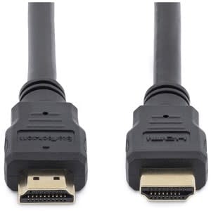 Startech.com Cable Hdmi De 50cm - Cable Hdmi De Alta Velocidad Con Ethernet 4k - Video Uhd De 4k A 30hz - Cable Hdmi 1.4 Ultra Hd - Cable For Reproductor Blu-Ray, Hdtv, Reproductor Dvd, Receptor Estéreo, Proyector, Portátil, Dispositivo De Audio/Vídeo, Tv, Consola De Juegos, Grabador De Vídeo Digital - Admite Hasta3840 X 2160 - Apantallado - Oro Conector Chapado - 28 Awg - Negro