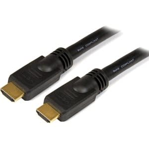 Startech.com Cable Hdmi De Alta Velocidad 10.6m - 2x Hdmi Macho - Negro - Ultra Hd 4k X 2k - Cable For Reproductor Blu-Ray, Hdtv, Reproductor Dvd, Receptor Estéreo, Proyector, Dispositivo De Audio/Vídeo, Tv, Consola De Juegos, Grabador De Vídeo Digital - Admite Hasta3840 X 2160 - Apantallado - Oro Conector Chapado - 24 Awg - Negro