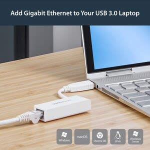 Startech.com Adaptador Tarjeta De Red Externa Nic Usb 3.0 A Ethernet Gigabit De 1 Puerto - Rj45 - 1x Usba - 10/100/1000 - Lan - Blanco - Usb 3.0 Typo A - 1 Puerto(s) - 1 - Par Trenzado - Image 3
