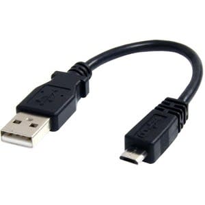 StarTech.com Startech.com Cable Adaptador De 15cm Usb A Macho A Micro Usb B Macho Para Teléfono Celular Carga Y Datos - Cable For Cámara, Pda, Teléfono Móvil, Tableta, Receptor Gps, Cámara Digital, Smartphone - Extremo Prinicpal: 1 X Usb 2.0 Tipo A - Macho - 480mbit/S - Apantallado - 30 Awg - Negro