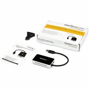 Startech.com Adaptador Tarjeta De Video Externa Usb 3.0 A Hdmi® Con Hub Usb 1 Puerto - Cable - 1080p - 1920 X 1200 Supported - Negro