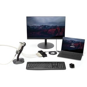 Startech.com Hub Concentrador Adaptador Usb A Serial Rs232 Db9 4 Puertos - Riel Din Industrial Montaje En Pared - Usb - Pc, Mac, Linux - 4 X Número De Puertos Serie Externos - 1 X Número De Puertos Usb