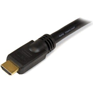 Startech.com Cable Hdmi De Alta Velocidad 13.7m - Ultra Hd 4k X 2k - Cable For Dispositivo De Audio/Vídeo, Tv, Consola De Juegos, Grabador De Vídeo Digital, Proyector, Reproductor Blu-Ray, Hdtv, Reproductor Dvd - Admite Hasta1920 X 1080 - Apantallado - Oro Conector Chapado - 24 Awg - Negro