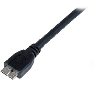 Startech.com Cable Certificado 1m Usb 3.0 (5gbps) Super Speed Ss Micro Usb B Macho A Usb A Macho Adaptador - Negro - Cable For Tarjeta De Captura De Vídeo, Carcasa Para Unidad De Disco Duro, Pc, Lector De Tarjetas, Carcasa De Almacenamiento, Portátil - 5gbit/S - Apantallado - Níquel Conector Chapado - 24/28 Awg - Negro