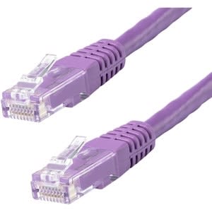 Startech.com Cable De Red 7.6m Categoria Cat6 Utp Rj45 Gigabit Ethernet Etl - Patch Moldeado - Morado - Cable For Dispositivo De Red, Enchufe De Pared, Workstation, Panel De Distribución, Hub, Dispositivo Voip, Dispositivo De Seguridad - 10gbit/S - Cable De Conexión - Oro Conector Chapado - Cmg - 24 Awg - Violeta - Image 4