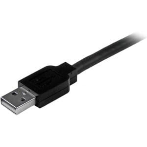 Startech.com Cable 15m Usb B Macho A Usb A Macho Activo Amplificado Usb 2.0 - Impresora - Cable For Portátil, Disco Duro, Teclado/Mouse, Impresora, Mac, Módem, Dispositivo Periférico, Pc, Servidor - 480mbit/S - Apantallado - 24 Awg - Negro