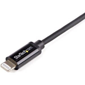 StarTech.com Startech.com Cable Lightning A Usb De 1m - Cable De Carga Rápida Y Sincronización Para Iphone/Ipad/Ipod - Negro - Cable For Ipod, Ipad, Iphone - Mfi - Apantallado - Negro
