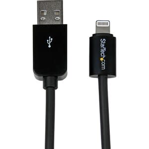 Startech.com Cable Lightning A Usb De 1m - Cable De Carga Rápida Y Sincronización Para Iphone/Ipad/Ipod - Negro - Cable For Ipod, Ipad, Iphone - Mfi - Apantallado - Negro