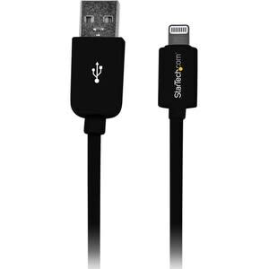 Startech.com Cable Lightning A Usb De 1m - Cable De Carga Rápida Y Sincronización Para Iphone/Ipad/Ipod - Negro - Cable For Ipod, Ipad, Iphone - Mfi - Apantallado - Negro