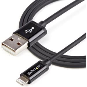 Startech.com Cable Lightning A Usb De 1m - Cable De Carga Rápida Y Sincronización Para Iphone/Ipad/Ipod - Negro - Cable For Ipod, Ipad, Iphone - Mfi - Apantallado - Negro