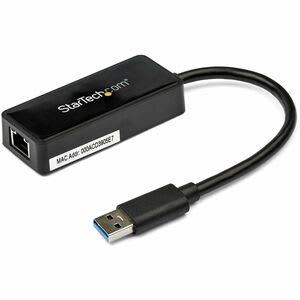 Startech.com Adaptador De Red Ethernet Usb 3.0 - Adaptador Nic Con Soporte Para Usb - Usb A Rj45 - Con Puerto Usb De Paso - Usb - 1 Puerto(s) - 1 - Par Trenzado