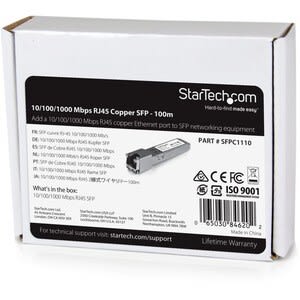 Startech.com Sfp Compatible Sfp-Ge-T De Cisco - 1000base-T - Sfp A Rj45 Cat6 / Cat5e - Rj45 - 100m - Cisco Ie3400, Ie3300, Ie3200 - Para Redes De Datos - Par Trenzadogigabit Ethernet - 10/100/1000base-T - Conectable Directamente - Image 2