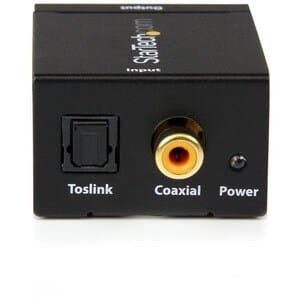 Startech.com Adaptador Convertidor De Audio Digital Coaxial Spdif O Toslink óptico A Rca Estéreo Analógico - Negro