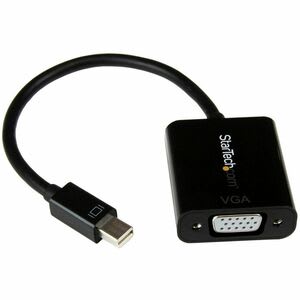 Startech.com Adaptador Mini Displayport A Vga - Convertidor Activo De Mini Dp A Vga Video 1080p Con Certificación Vesa - Mdp 1.2 - Negro