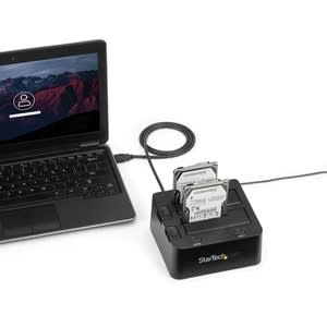Startech.com Docking Station Usb 3.0 A 2 Bahías Sata - Base De Acoplamiento De Discos Duros Ssd De 2.5/3.5" - Hot Swap - Carga Superior - 2 X Hdd Admitido - 2 X Ssd Admitido - 2 X Bahía Total - 2 X Bahía 2,5"/3,5" - Plástico - Image 2