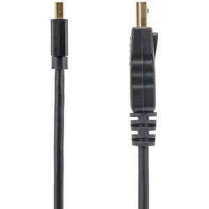 Startech.com Cable Adaptador De 91cm De Monitor Mini Displayport 1.2 Macho A Dp Macho - 4k - Cable For Dispositivo De Audio/Vídeo, Portátil, Monitor, Proyector, Tv, Hdtv - Admite Hasta3840 X 2160 - Apantallado - Níquel Conector Chapado - Cmg - 32 Awg - Negro