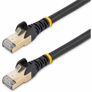 Startech.com Cable De 1m Cat6a Ethernet Negro - Cable De Red 10gb Cat6a Snagless Blindado Rj45 Poe De 100w - 10gbe Con Certificación Ul/Tia - Cable For Dispositivo De Red, Hub, Conmutador, Router, Servidor De Impresión, Panel De Conexión, Dispositivo Voip, Dispositivo Compatible Con Poe, Computador - 10gbit/S - Cable De Conexión - Apantallado - Oro Conector Chapado - Cmg - 26 Awg - Negro - Image 5