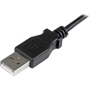 Startech.com Cable De 2m Micro Usb Con Conector Acodado A La Derecha - Cable De Carga Y Sincronización - Cable For Teléfono, Tableta - 480mbit/S - Níquel Conector Chapado - 24/30 Awg - Negro
