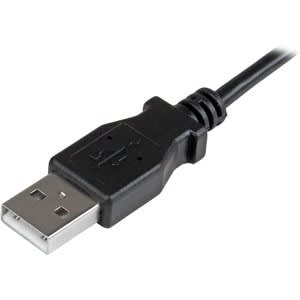 StarTech.com Startech.com Cable De 1m Micro Usb Con Conector Acodado A La Derecha - Cable De Carga Y Sincronización - Cable For Teléfono, Tableta, Dispositivo Móvil, Computador - 480mbit/S - Apantallado - Níquel Conector Chapado - 30/24 Awg - Negro