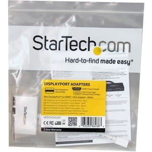 Startech.com Adaptador Mini Dp De Audio/Video Para Viajes - Convertidor Mini Displayport A Hdmi O Vga - 1080p Blanco - Blanco - Image 3