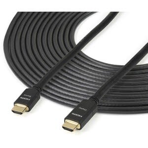 Startech.com Cable De 20m Hdmi Activo - Cable Hdmi De Alta Velocidad Con Ethernet 4k - De Pared Cl2 - Video 4k A 30hz - Cable Hdmi 1.4 - Cable For Dispositivo De Audio/Vídeo, Sistema De Teatro En Casa, Consola De Juegos, Reproductor Blu-Ray, Reproductor Dvd, Apple Tv, Reproductor Multimedia, Xbox One, Playstation 4 - Apantallado - Oro Conector Chapado - Cl2 - 28 Awg - Negro - Image 2