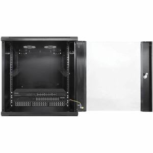 Intellinet 12u Montaje En Pared Gabinete Cerrado Armario De Bastidor Para Conmutador Lan, Panel De Conexión - 482.60mm Ancho Del Rack X 355mm Profundidad Del Rack - Negro - Vidrio Templado, Spcc, Acero Laminado En Frío, Metal Galvanizado - 60kg Capacidad Máxima De Peso - 60kg Capacidad De Peso Estático - 3año(s) Garantía - Image 5