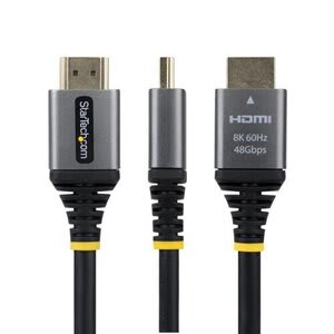 StarTech.com Cable Hdmi 2.1 Certificado De Ultra Alta Velocidad De 0.3m - 8k 60hz - 4k 120hz - Cable Hdmi 2.1 Con Hdr10+ Earc - 48gbps - Cable Hdmi 8k Para Monitor/Tv