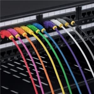 Cable De Red Ethernet Cat6 Delgado Sin Enganches Naranja De 50cm - Cable Rj45 Snagless Slim 28awg - Alambre De Cobre Puro - Poe 100w - Con Alivios De Tensión - Lszh - Probado Con Fluke