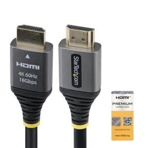 Cable Hdmi 2.0 Certificado Premium De Alta Velocidad De 1.5m - 4k 60hz/ 1440p 144hz - Cable Hdmi 2.0 Con Hdr10 Arc - 18gbps - Cable Hdmi 4k Para Monitor/Tv