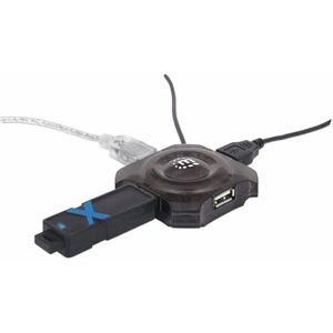 Hub Usb 4 Ptos Negro Economico - 4 Total Usb Port(s) - 4 Usb 2.0 Port(s) - Pc, Mac