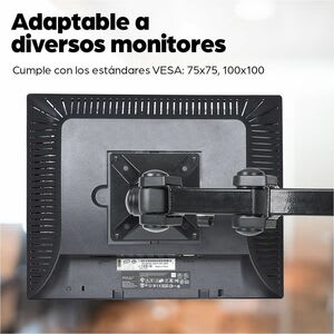 Manhattan Soporte Monitor P/2 Monitor 13 A 24" Escritorio - Altura Ajustable - 2 Pantalla(s) Admitidas - 33cm A 68.6cm (27") Para Pantalla Plana - 12kg Capacidad De Carga - 75 X 75, 100 X 100 - Compatible Con Montura Vesa - Robusto - Metal Fundido - Image 11