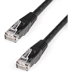 Startech.com Cable Negro Moldeado De 4.5m Cat6 Rj45 Utp De Red Gigabit Ethernet - Cable For Dispositivo De Red - 10gbit/S - Cable De Conexión - Oro Conector Chapado - Cmg - 24 Awg - Negro