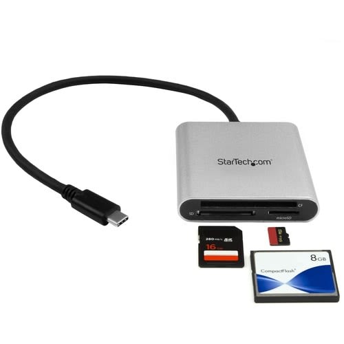 Startech.com Lector Grabador Usb 3.0 De Tarjetas De Memoria Sd, Micro Sd, Compactflash - Adaptador Usb-C A Tarjetas Flash - Sd, Microsd, Multimediacard (mmc), Sdhc, Sdxc, Microsdhc, Microsdxc, Compactflash - Tipo I, Compactflash Tipo Ii - Image 4