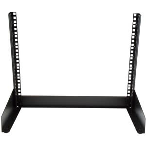 StarTech.com Startech.com Rack De Escritorio De 8u De 2 Columnas - Gabinete Rack De Servidores Con Marco Abierto - Acero - 50.12kg Capacidad Máxima De Peso