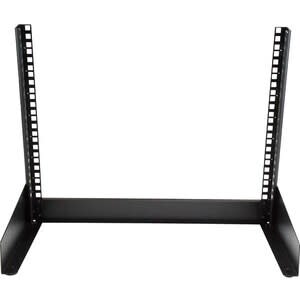 Startech.com Rack De Escritorio De 8u De 2 Columnas - Gabinete Rack De Servidores Con Marco Abierto - Acero - 50.12kg Capacidad Máxima De Peso