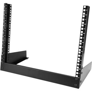 Startech.com Rack De Escritorio De 8u De 2 Columnas - Gabinete Rack De Servidores Con Marco Abierto - Acero - 50.12kg Capacidad Máxima De Peso
