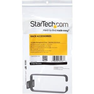 Startech.com Anilla Pasacables En D Vertical 1u Para Gestión De Cableado En Gabinetes Racks - Guiacables 4.5x10cm - Anillo D - 1u Altura Del Rack X 101.6mm Longitud - Acero - Image 2