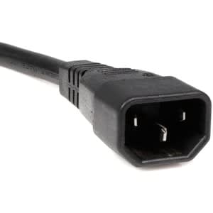 Startech.com Cable De 3m De Extensión De Alimentación De Computadora, C14 A 2x C13, Extensor De Cable, Iec-320-C14 A Iec-320-C13, Ul - Para Computadora De Escritorio, Ups, Servidor, Impresora, Unidad De Distribución Eléctrica - Iec 60320 C13 / Iec 60320 C14 - 120 V Ac / 10a, 230 V Ac - Negro - 1 Solamente - Image 3
