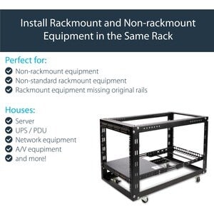 Startech.com Rieles Universales 1u De 19 Pulgadas Ajustables Para Gabinete Rack De Servidores - Capacidad De Carga De Hasta 25kg - Rieles Universales 1u De 19 Pulgadas Ajustables Para Gabinete Rack De Servidores - Capacidad De Carga De Hasta 25kg - Image 2