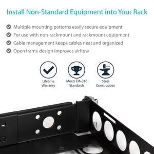 Startech.com Rieles Universales 1u De 19 Pulgadas Ajustables Para Gabinete Rack De Servidores - Capacidad De Carga De Hasta 25kg - Rieles Universales 1u De 19 Pulgadas Ajustables Para Gabinete Rack De Servidores - Capacidad De Carga De Hasta 25kg - Image 7