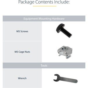 Startech.com Rieles Universales 1u De 19 Pulgadas Ajustables Para Gabinete Rack De Servidores - Capacidad De Carga De Hasta 25kg - Rieles Universales 1u De 19 Pulgadas Ajustables Para Gabinete Rack De Servidores - Capacidad De Carga De Hasta 25kg - Image 8