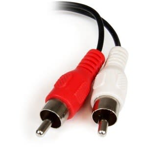Startech.com Cable Adaptador De 15cm De Audio Estéreo Mini Jack De 3.5mm Hembra A 2x Rca Macho - Cable For Dispositivo De Audio, Ipod, Reproductor Mp3 - Níquel Conector Chapado - Negro - Image 3