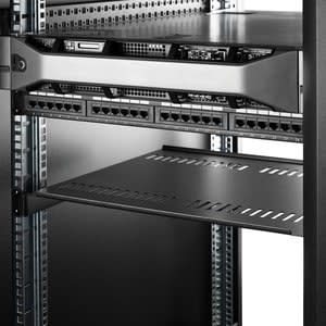Startech.com Charola Estante Ventilado 1u Para Gabinete Rack De 19 Pulgadas - 16" De Profundidad - De Acero - 20kg De Capacidad - Negro - Acero - 20.05kg Capacidad Máxima De Peso - Image 5
