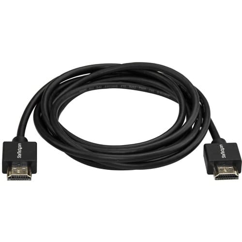 Startech.com Cable De 2m Hdmi 2.0, Cable Hdmi Premium 4k 60hz De Alta Velocidad Con Ethernet, Cable Hdmi Ultra Hdmi, Cable De Video - Cable For Dispositivo De Audio/Vídeo, Pantalla Digital Signage, Sistema De Teatro En Casa, Monitor, Tv, Portátil, Proyector, Computador - 18gbit/S - Admite Hasta3840 X 2160 - Apantallado - Oro Conector Chapado - 34 Awg - Negro - Image 3