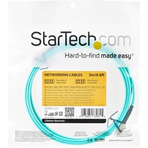 Startech.com Cable De 3m De Fibra óptica Multimodo Lc/Upc A Lc/Upc Om4 - 50/125µm - Lommf/Vcsel - 100g - Lszh - Baja Pérdida De Inserción - Cable For Dispositivo De Red, Transceptor - 100gbit/S - Cable De Conexión - Lszh - Multi-Modo - 50/125 µm - Aqua - Image 3