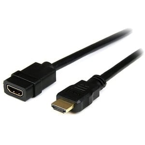 StarTech.com Startech.com Cable De 2m Extensor Hdmi 1.4 - Cable Alargador Hdmi 4k - Cable Hdmi Con Ethernet Uhd 4k 30hz Macho A Hembra - Cable For Dispositivo De Audio/Vídeo - Cable De Extensión - Apantallado - Oro Conector Chapado - 28 Awg - Negro