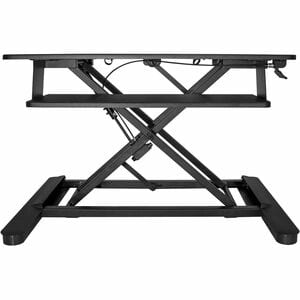 Startech.com Estación De Trabajo De Pie Y Sentado Para 2 Monitores De Hasta 24" O 1 Monitor De 30" - Escritorio Ergonómico Ajustable - Hasta 76.2cm (30") Para Pantalla Plana - 15.06kg Capacidad De Carga - 16cm Altura X 89.9cm Ancho - De Escritorio, Sobremesa - Negro - Flexible - Image 3