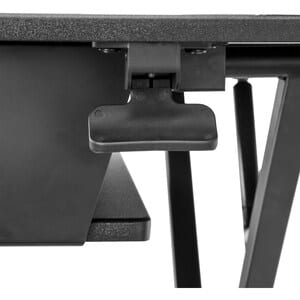 Startech.com Estación De Trabajo De Pie Y Sentado Para 2 Monitores De Hasta 24" O 1 Monitor De 30" - Escritorio Ergonómico Ajustable - Hasta 76.2cm (30") Para Pantalla Plana - 15.06kg Capacidad De Carga - 16cm Altura X 89.9cm Ancho - De Escritorio, Sobremesa - Negro - Flexible - Image 5