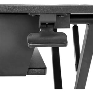 Startech.com Estación De Trabajo De Pie Y Sentado Para 2 Monitores De Hasta 24" O 1 Monitor De 30" - Escritorio Ergonómico Ajustable - Hasta 76.2cm (30") Para Pantalla Plana - 15.06kg Capacidad De Carga - 16cm Altura X 89.9cm Ancho - De Escritorio, Sobremesa - Negro - Flexible - Image 8